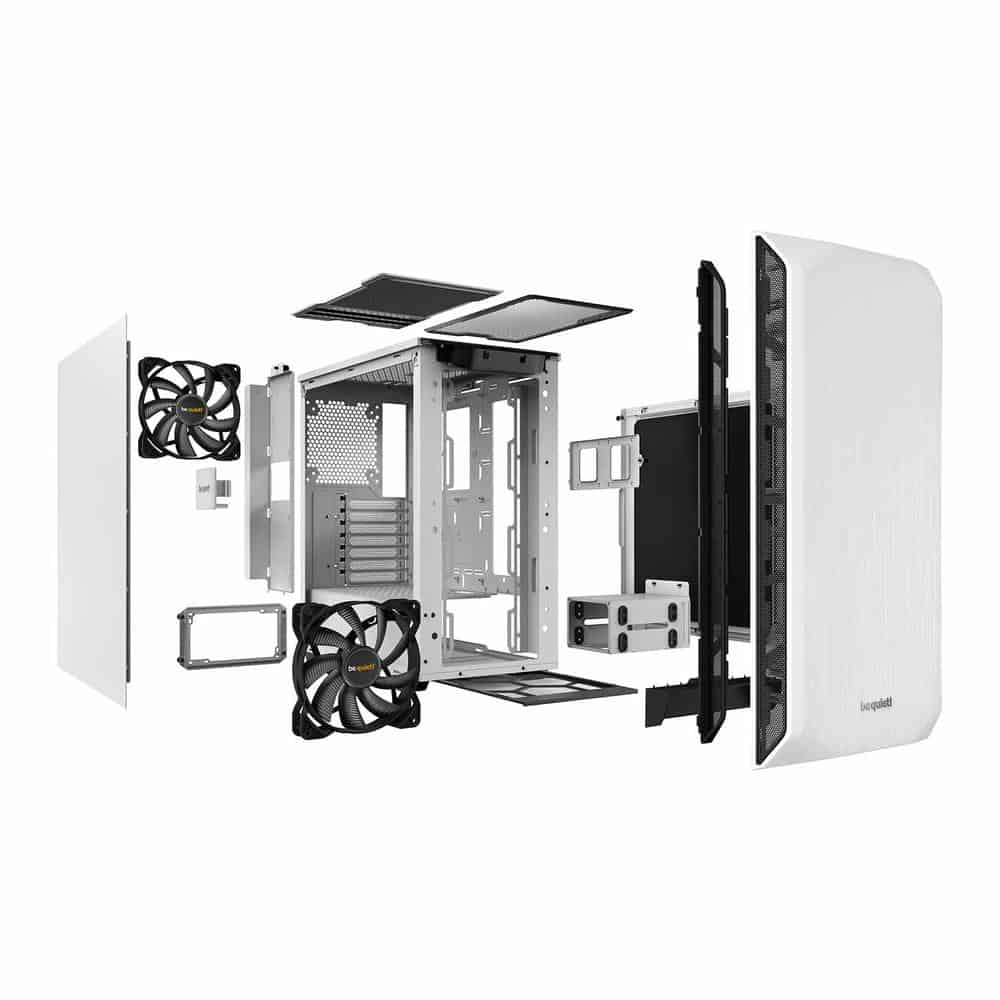 (image for) be quiet! Pure Base 500 White Mid Tower PC Gaming Case